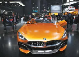  ?? KAI PFAFFENBAC­H/REUTERS ?? El modelo Z4 de BMW.