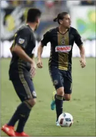  ?? MICHAEL PEREZ — THE ASSOCIATED PRESS ?? Alejandro Bedoya and the Union midfield will have their work cut out for them Saturday against Toronto.