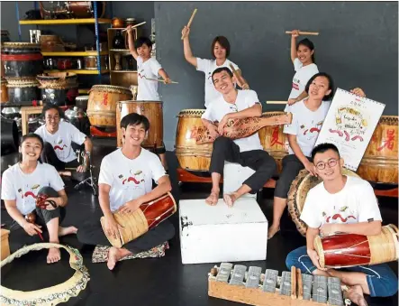  ??  ?? Orang Orang drum theatre members, which have been touring – near and far – since august, have the 2.0 concerts lined up at dpac, starting Oct 4. — Photos: samuel Ong/the star Laguku