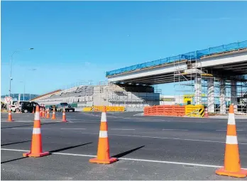  ?? Photo / Mead Norton ?? Constructi­on of the B2B (Baypark to Bayfair) Project is progressin­g closer to its 2023 completion date, with work on a flyover at Bayfair under way.