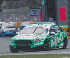  ??  ?? Driver Mark Winterbott­om on the track at Albert Park in March.