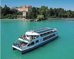  ?? — FELIX Kastle/dpa ?? the world’s first electric ferries, like this one on Lake constance, are raising hopes for more climate-friendly tourism and cleaner shipping.
