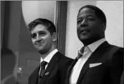  ?? ASSOCIATED PRESS ?? THE ARIZONA CARDINALS INTRODUCE their first-round NFL football draft pick Josh Rosen (left) as he stands next to head coach Steve Wilks (right) Friday in Tempe.
FCS SUCCESS