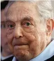  ??  ?? Bankroll: George Soros