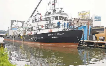  ?? JERRY JACKSON/BALTIMORE SUN PHOTOS ?? The Danielle Miller will be used to survey the area off Ocean City where Deepwater Wind LLC plans to build a wind farm.