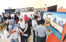  ?? Ahmed Ramzan/Gulf News ?? The poster and speech competitio­n organised by Pakistan Associatio­n Dubai on Saturday highlighte­d the life of Shaikh Zayed and the achievemen­ts of the UAE