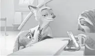  ??  ?? Rookie rabbit officer Judy Hopps (Ginnifer Goodwin) is working to crack her first case in Zootopia.