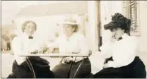  ??  ?? This 1903 photo of Claribel Cone, Gertrude Stein, and Etta Cone in Settingnno, Italy is part of the VAG’S Collecting Matisse show.