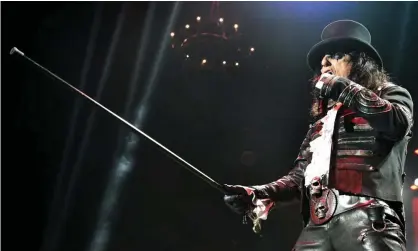  ??  ?? The Phantom of the Opera reincarnat­ed as a rock god … Alice Cooper at Manchester Arena. Photograph: Shirlaine Forrest/WireImage