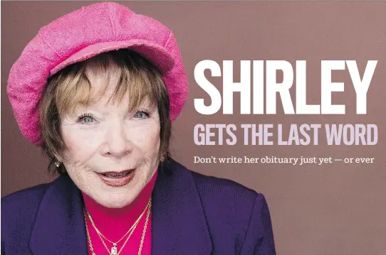  ?? TAYLOR JEWELL/INVISION/THE ASSOCIATED PRESS/FILES ?? Veteran film and stage star Shirley MacLaine, 82, plays to type as a difficult woman in the soon-to-be-released The Last Word.