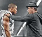  ??  ?? IN THE RING: Michael B Jordan and Sylvester Stallone star in ‘Creed II’