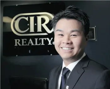  ?? Leah Hennel/Postmedia News ?? Realtor Peter Ng manages a team of real estate marketing profession­als at KORE Real Estate Group in Calgary. Being in the driver’s seat makes going to work a pleasure, he says.