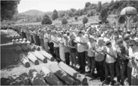  ?? REUTERS ?? U Srebrenici je ovih dana obilježena 22. obljetnica stravičnog zločina koji je pukim slučajem okupljena skupina građana počinila nad drugom skupinom građana