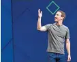  ?? Foto: dpa ?? Mark Zuckerberg glaubt, dass Menschen in Zukunft Nachrichte­n direkt aus dem Gehirn schicken können.