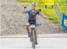  ?? FOTO: TOMOTION ?? Teambester zum Auftakt der Alpentour Trophy 2018: Tomotion-Fahrer Martin Schätzl.