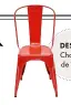  ??  ?? Chaise A
de Tolix.