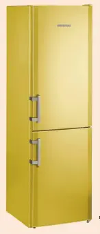  ??  ?? TOUT COULEUR. Le réfrigérat­eurcongéla­teur CUag 3311 s’affiche en vert avocat, bleu eau ou t out rouge. Il bénéficie de la fonction SmartFrost pour un ne ttoyage et dégivrage faciles, du système de rangement modulable VarioSpace, d’une contenance de 2...
