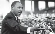  ??  ?? Monday’s federal holiday honors the Rev. Martin Luther King Jr., above. Many observers are troubled by seeing several candidates of color quit the 2020 presidenti­al race.