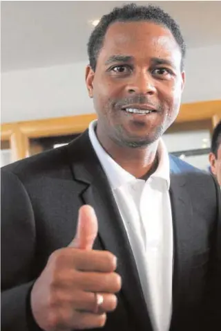  ?? AFP ?? Patrick Kluivert durante un acto del Barcelona