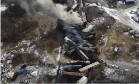  ?? Photograph: Xinhua/Rex/Shuttersto­ck ?? The company behind the Ohio train derailment was on a years-long, multimilli­on-dollar campaign to influence federal regulators.