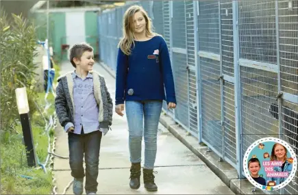  ??  ?? Afin de sensibilis­er les plus jeunes à leur cause, Mathilde et Nicolas ont proposé d’écrire des chroniques à l’attention des lecteurs de Kids-Matin. (Photo Franz Charvaroch­e)