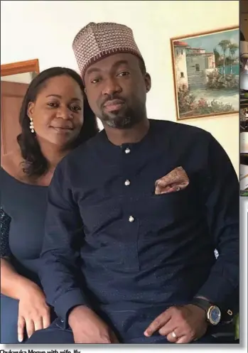  ??  ?? Chukwuka Monye with wife, Ify