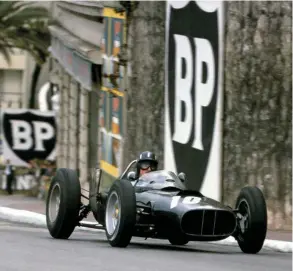  ??  ?? Local firm Rubery Owen was involved in the British Racing Motors team. This photograph shows BRM driver Graham Hill competing in the Monaco Grand Prix on 3 June 1962