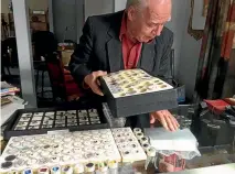  ??  ?? At the age of 79, Gerry Commandeur is rebuilding his gemstone business in Hokitika, hoping ‘‘Ruby Rock’’ will attract tourists.