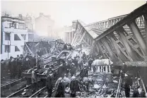  ?? Submitted by Donald Corke ?? The scene of the Lewisham train crash in which 90 people were killed