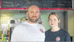  ?? SUBMITTED PHOTO/GORDON SAMPSON ?? James and Amanda Donato are the owners of the Commercial Street Deli in North Sydney.