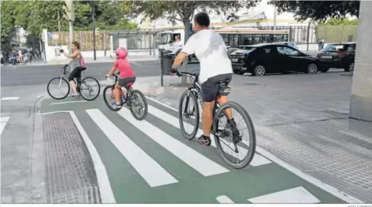  ?? FITO CARRETO ?? El tramo del carril bici de Trille es uno de los últimos que han entrado en servicio.