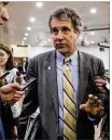  ?? AL DRAGO / THE NEW YORK TIMES ?? Sen. Sherrod Brown (D-Ohio) said he “would assume this bill will not pass the Senate.”