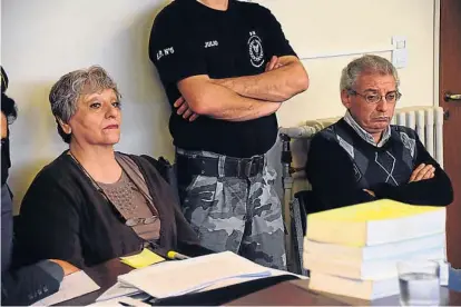  ?? (LA VOZ / ARCHIVO) ?? Banquillo. Como en junio de 2015, Nora Abelleira y José Deheza serán juzgados nuevamente.