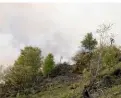  ?? ALL PICTURES: PETER JOHNSON ?? gorse on fire above the Ffestiniog railway’s garnedd tunnel on may 1.