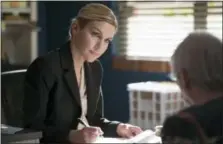  ?? MICHELE K. SHORT — AMC — SONY PICTURES TELEVISION VIA AP ?? In this image released by AMC, Rhea Seehorn portrays Kim Wexler in a scene from, “Better Call Saul,” premiering its third season today at 10 p.m. EDT.