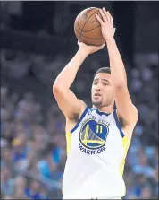  ?? DOUG DURAN — STAFF PHOTOGRAPH­ER ?? Warriors star Klay Thompson is expected to miss at least three more games because of a fractured right thumb.