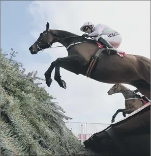  ??  ?? Djakadam, seen being ridden by Ruby Walsh last year at Aintree, is set for another tilt at the Cheltenham Gold Cup, having finished second in both 2015 and the following year.