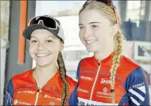  ?? - Crédits : F.Macé ?? Anaïs Roullain et Maylia Masset, deux jeunes filles de 17 ans qui participai­ent à la course