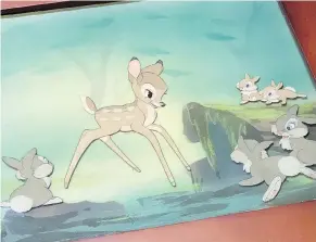  ?? THE CANADIAN PRESS/HO, ALEXANDER ARCHBOLD, CURIOSITY INC. ?? A homeless man who found an animation cel from the movie Bambi will use his earnings to reunite with his family.