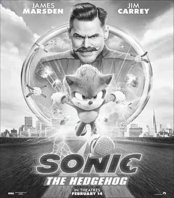  ??  ?? “Sonic” is currently playing at Princess Movie Theater and MovieTowne Guyana