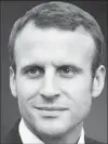  ??  ?? Emmanuel Macron