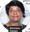  ??  ?? Baroness Doreen Lawrence