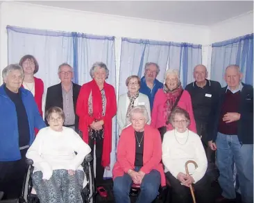  ??  ?? At a recent function to honour volunteers are members of the Warragul Arthritis Self Help Group back row (from left): Sylvia Middleton, Annette Gallagher, Ray Brydon, Maree Wallace, Jenny Drummond, Don McArthur, Elly Carey, Dave Drummond, Ray Derbyshire. Front row (from left): Mina Van der Veen, Marita Duncan, Lesley Welch.