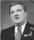  ?? ADRIAN WYLD/ THE CANADIAN PRESS ?? Finance Minister Jim Flaherty has said he wants to stay on until the federal budget is balanced, which he expects will occur in 2015.