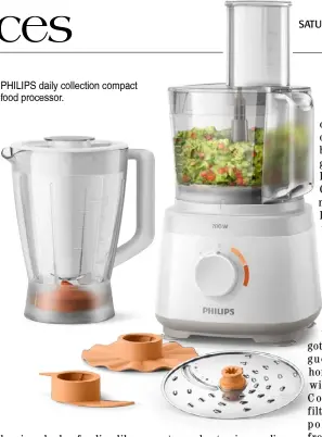  ?? ?? PHIlIPS daily collection compact food processor.