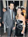  ??  ?? David Gandy with the injured Dr Fran Townend at the Style for Soldiers party this week and meeting Prince Charles, top, there