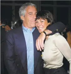  ?? Patrick McMullan via Getty Images ?? Jeffrey Epstein and Ghislaine Maxwell attend a benefit on March 15, 2005, in New York City.