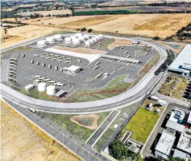  ?? /CORTESÍA @REPSOLMEXI­CO ?? La terminal de almacenami­ento de la empresa Repsol, ubicada en Jalisco