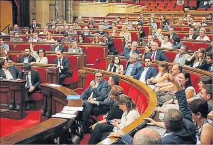  ?? PARLAMENT / ACN ?? El pleno del Parlament decidirá si se votan las conclusion­es de la comisión del proceso constituye­nte