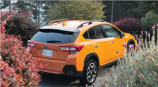  ?? PHOTOS: CLAYTON SEAMS/DRIVING ?? The 2018 Subaru Crosstrek looks like every other compact and subcompact SUV, but it delivers an impressive ride that lives up to the brand’s legacy.